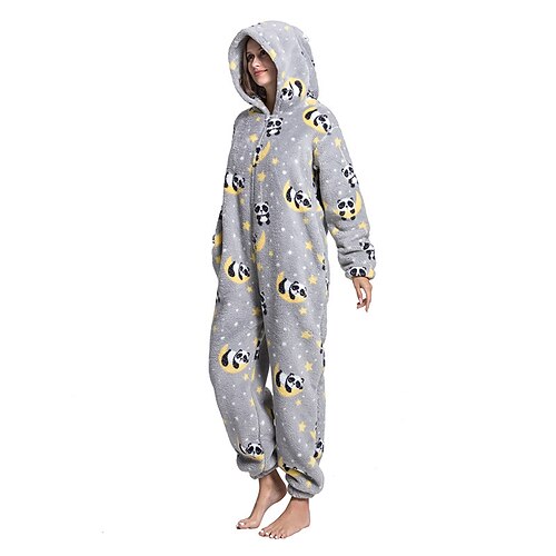Karneval Charakter Nachtwäsche Onesie-Kostüm Panda Dinosaurier Pyjamas-Einteiler Kigurumi-Pyjamas Für Erwachsene Männer und Frauen Karneval Karikatur Image