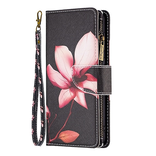 Handy Hülle Handyhüllen Für Samsung Galaxy S26 Ultra Plus S25 S24 S23 S22 S23 FE S21 Ultra Plus S20 A35 5G A25 Brieftaschenhülle Mit Ständer Reisverschluss Mit Handgelenkschlaufe Retro TPU PU-Leder Image