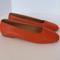 Madewell Shoes | Madewell Cory Leather Flat Ballet Style Orange Red Fall Flats Shoes $129 | Color: Orange/Red | Size: 9.5