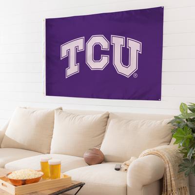 Texas Christian University Single Sided Flag w/ 2 Grommets, 3'x5'