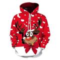 Sweat à capuche 3D Père Noël pour homme, pull unisexe, vin rouge, impression personnalisée, noir, blanc, rouge, imprimé graphique Père Noël, imprimé quotidien, sport, impression 3D, designer,