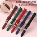 Bracelets de montre en cuir souple bracelet de montre en cuir mince hommes femmes Bracelets