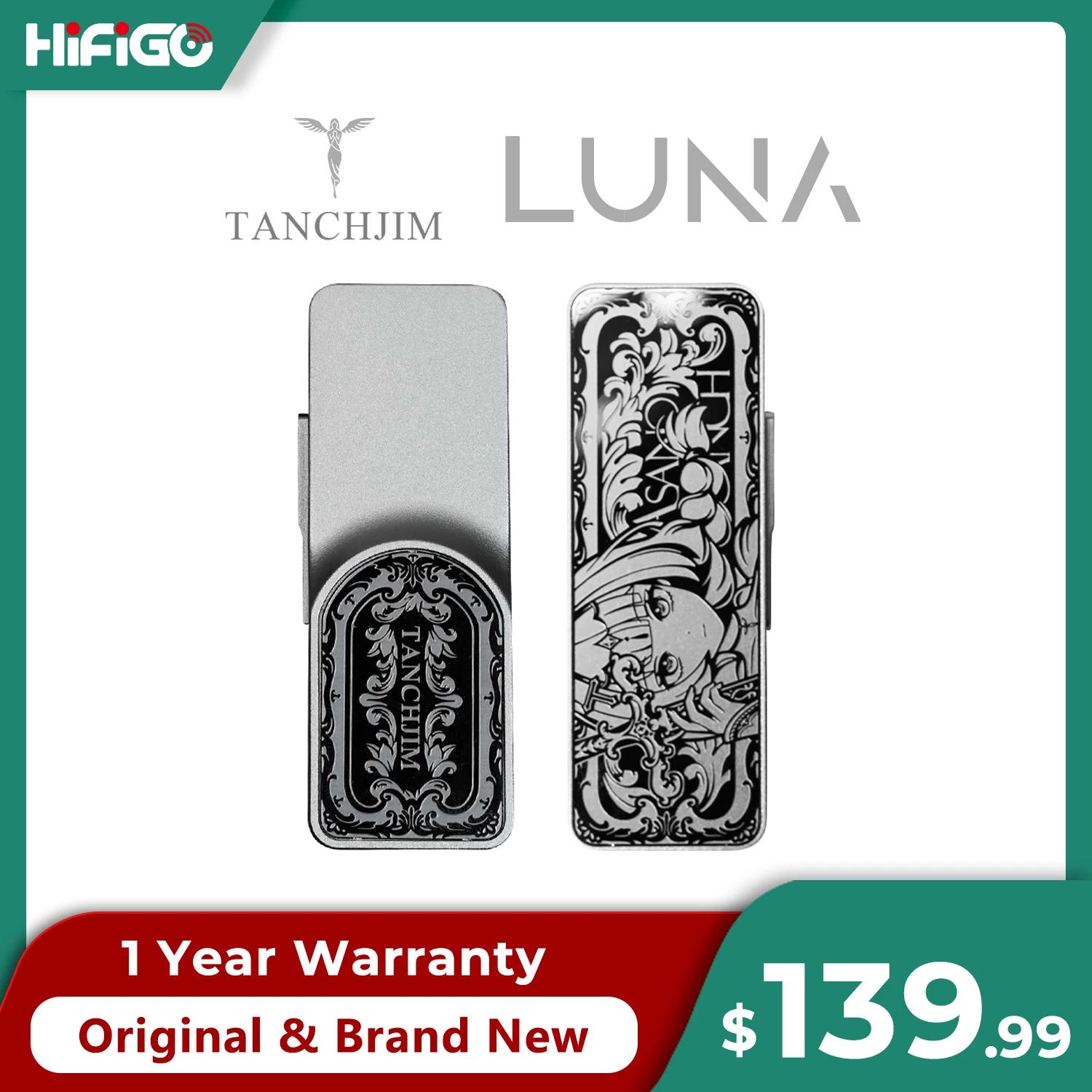 TANCHJIM Luna Asano Dual Flagship CS43198 USB portatile DAC/AMP Modalità di guadagno a due livelli DSD256 Amplificatore per cuffie Decodificatore audio