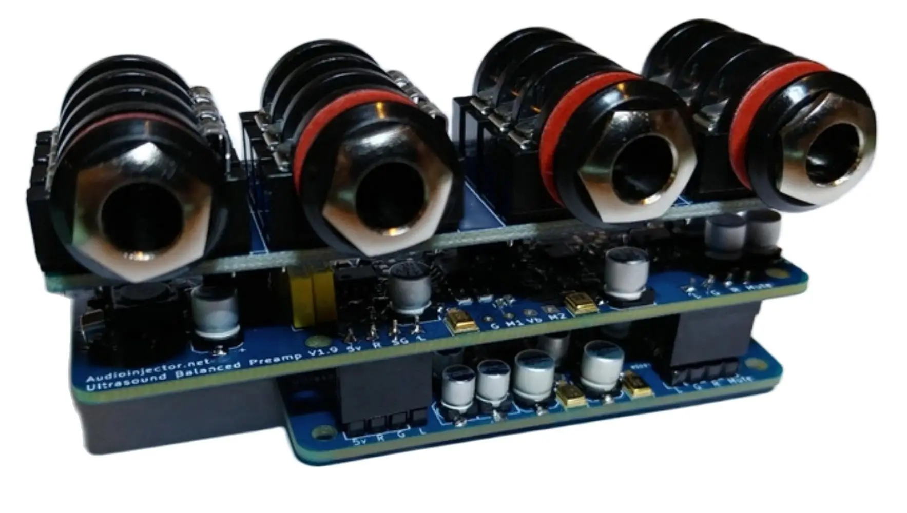 Audio Injector Ultra2-Kanal-Soundkarte für Himbeer-Pi-HiFi-DAC-Hut HiFi-DAC-Audiokarten-Erweiterungs karte für Himbeer-Pi Image