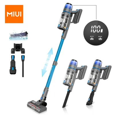 MIUI Kabelloser Handstaubsauger, LED-Anzeige, 17 kPa, leistungsstarke Saugkraft, bis zu 40 Minuten, Image