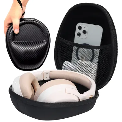 Headset Box Tragbare EVA Hard Case Bluetooth Kopfhörer Ladegerät Kabel Telefone U Disk Große Kapazität Lagerung Tasche Wasserdichte Abdeckung Image