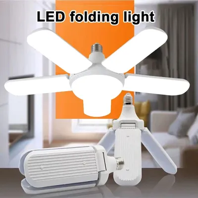 E27 Bulb Fan Leaf Super Bright Home Decoration Indoor lighting bulb Living Room Styling Light Ceiling Light LED bulb