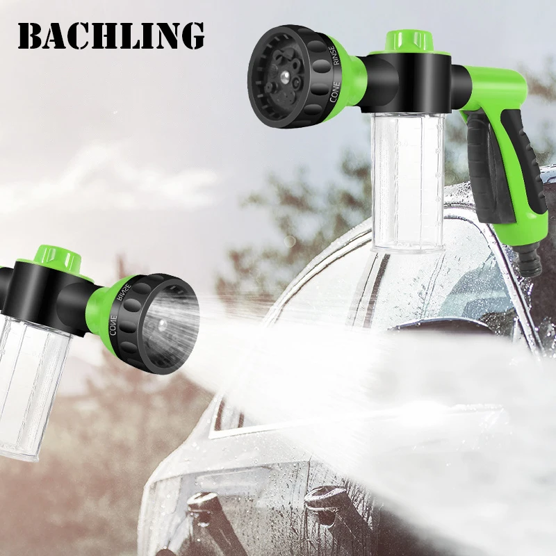 Multifunktions-Hochdruck-Auto waschwasser pistole Schaums prüh gerät Sprüh flasche Haushalts wasser pistole tragbares Auto wasch sprüh gerät Image