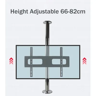 BG11-M Stainless Steel 23-55 Inch LCD TV Stand Mount Bracket in Partition Wall Height Adjust 66-82cm