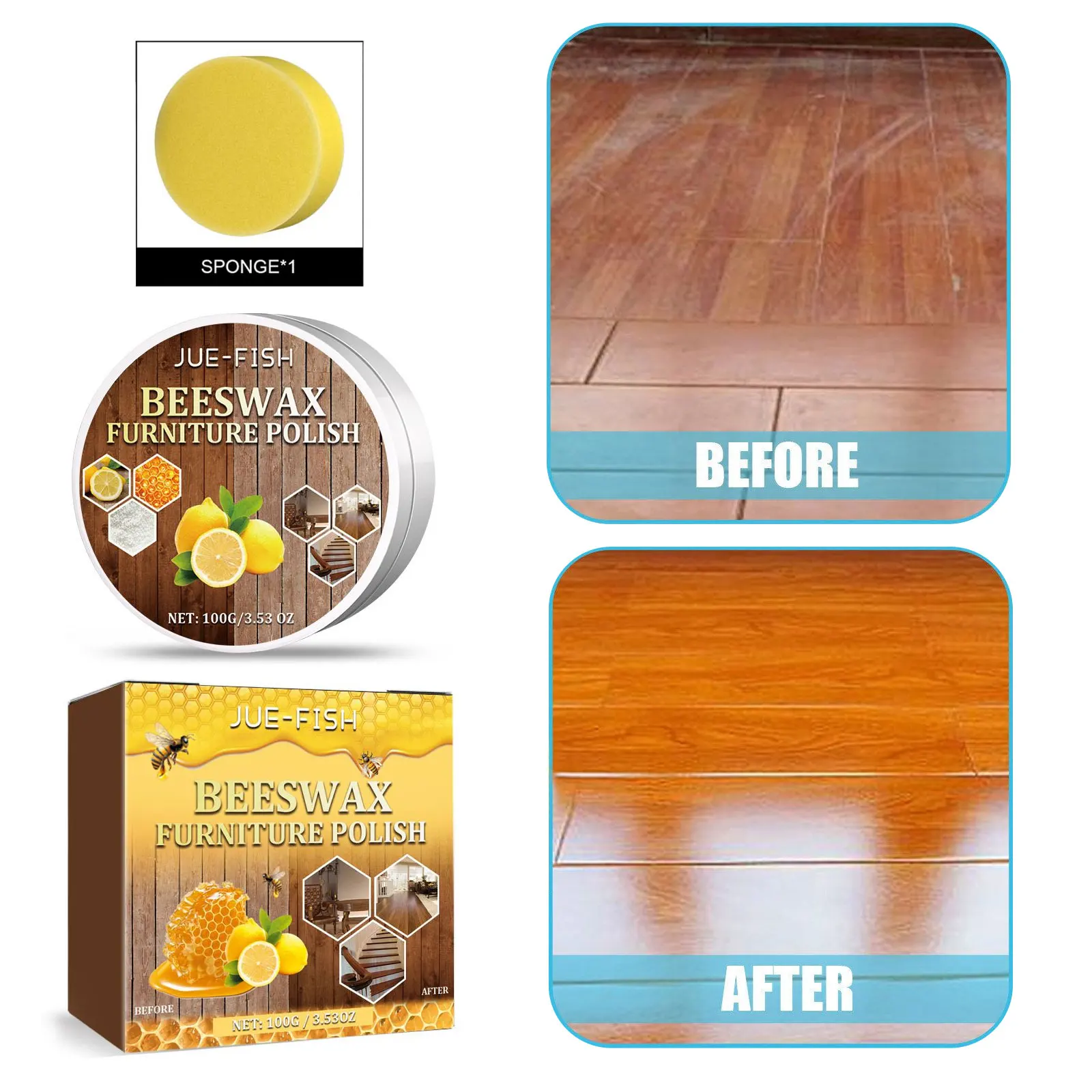 Möbel Polier wachs Holz kratzer Restaurator Boden polier gewürz Bienenwachs wasserdichte Möbel Wartung Holz reparatur wachs Image