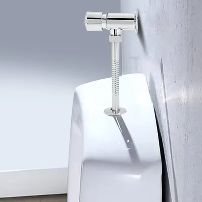 1PC Flush valve DN15 Toilets Urinal Flush Valve Manual Pressure Flush Washer Zinc Alloy Home Hotel Office Bathroom Accessories