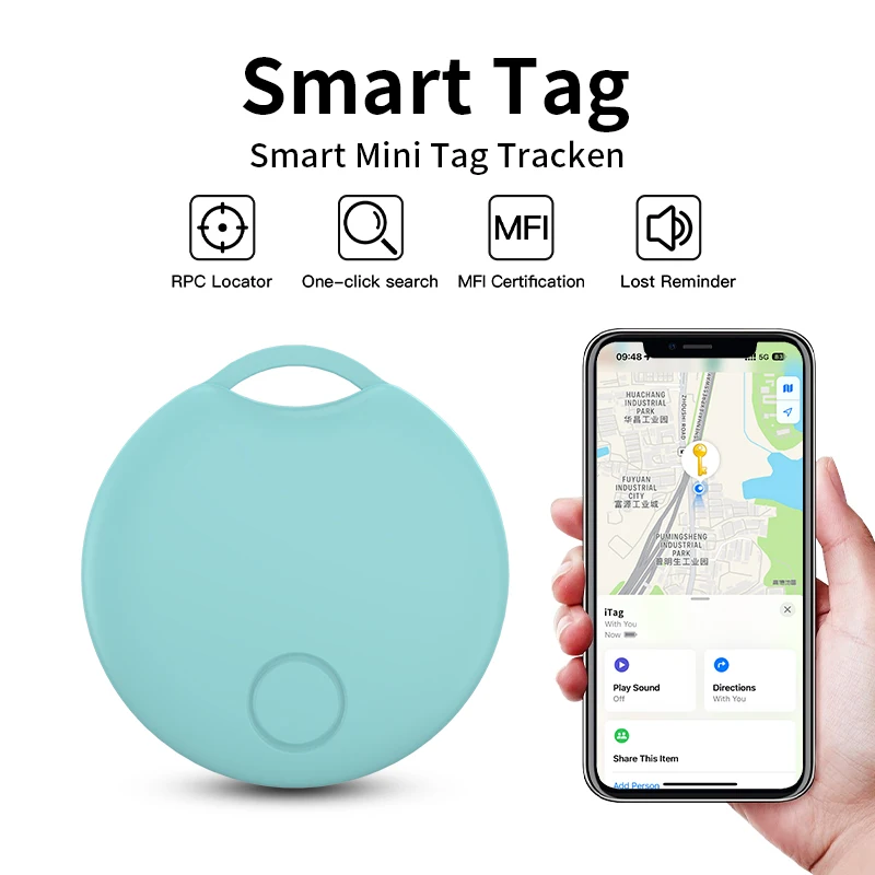 Mini Bluetooth GPS Tracker für Apfel finden meine Anti-Lost-Erinnerung Gerät Key Finder Haustier Hund Kinder tasche Brieftasche Auto Locator Smart Tag Image
