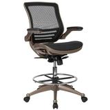 Pemberly Row Swivel Drafting Stool in Melrose Gold and Black