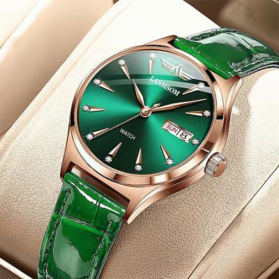 Brand Trend Fashion Women's Watch Sports Dual Calendar Waterproof Fully Automatic Luminous Steel Strip Women's Watch