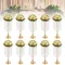 10Pcs 21.9"H Luxurious Flower Stand Wedding Centerpieces, Metal Flower Stand, Tabletop Wedding Party