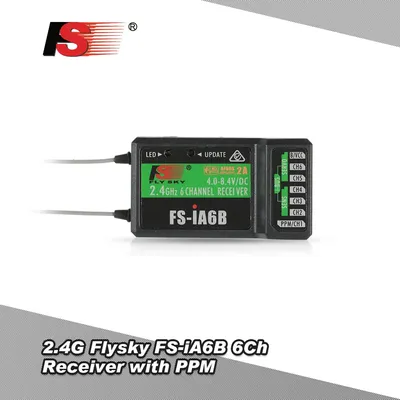 2.4G Flysky FS-iA6B 6Ch Receiver PPM Output with iBus Port Compatible Flysky i4 i6 i10 Transmitter