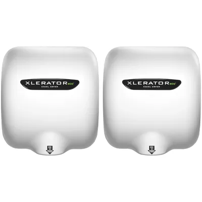 High Speed Commercial Hand Dryer, White Thermoset Cover, Automatic Sensor, Surface Mounted, Noise