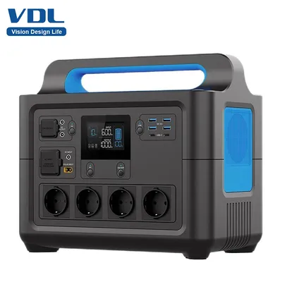 VDL-HS1500 Portable Power Station, Pure Sinewave AC Outlets, Powerful Power Bank for Home Use,