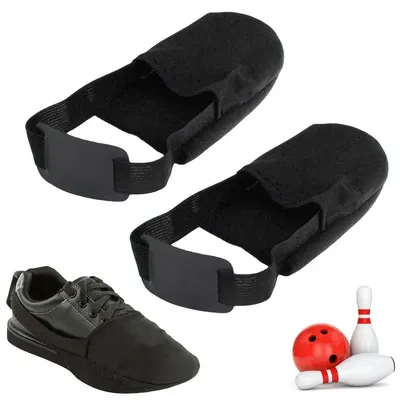 Bowling Shoe Cover Non-Woven Fabric Bowling Shoe Equipment Cover With Elastic Cord Black Bowling