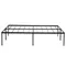 208.2 x 198 x 45.7cm Bed Height 18" Simple Basic Iron Bed Frame Iron Bed Black