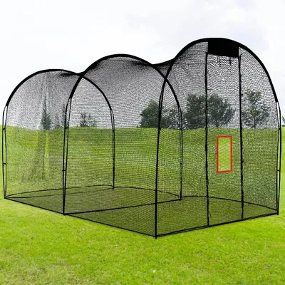 Outdoor portable softball batting cage net for home, up batting cage, outdoor baseball cage net