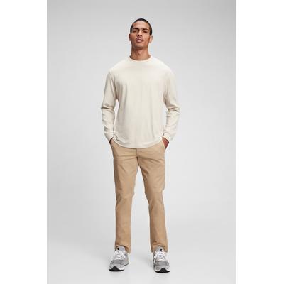 Gap Mens Beige Slim Fit Stretch Essential Chino Trousers - Beige