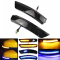 Nero Dinamico Indicatore di direzione LED Specchietto retrovisore laterale Indicatore sequenziale Lampada lampeggiante per Ford Focus 2 3 Mk2 Mk3 Mondeo Mk4