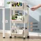 2024 Household Multi-Layer Small Cart Storage Rack Floor To Floor Kitchen Bedroom Bathroom Storage