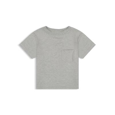 DL1961 Girls' Short Sleeved Tee - Big Kid - Heather Gray