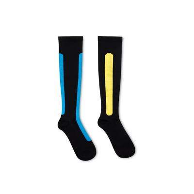 Ostrichpillow Compression Socks - Blue Azure Yellow Moss