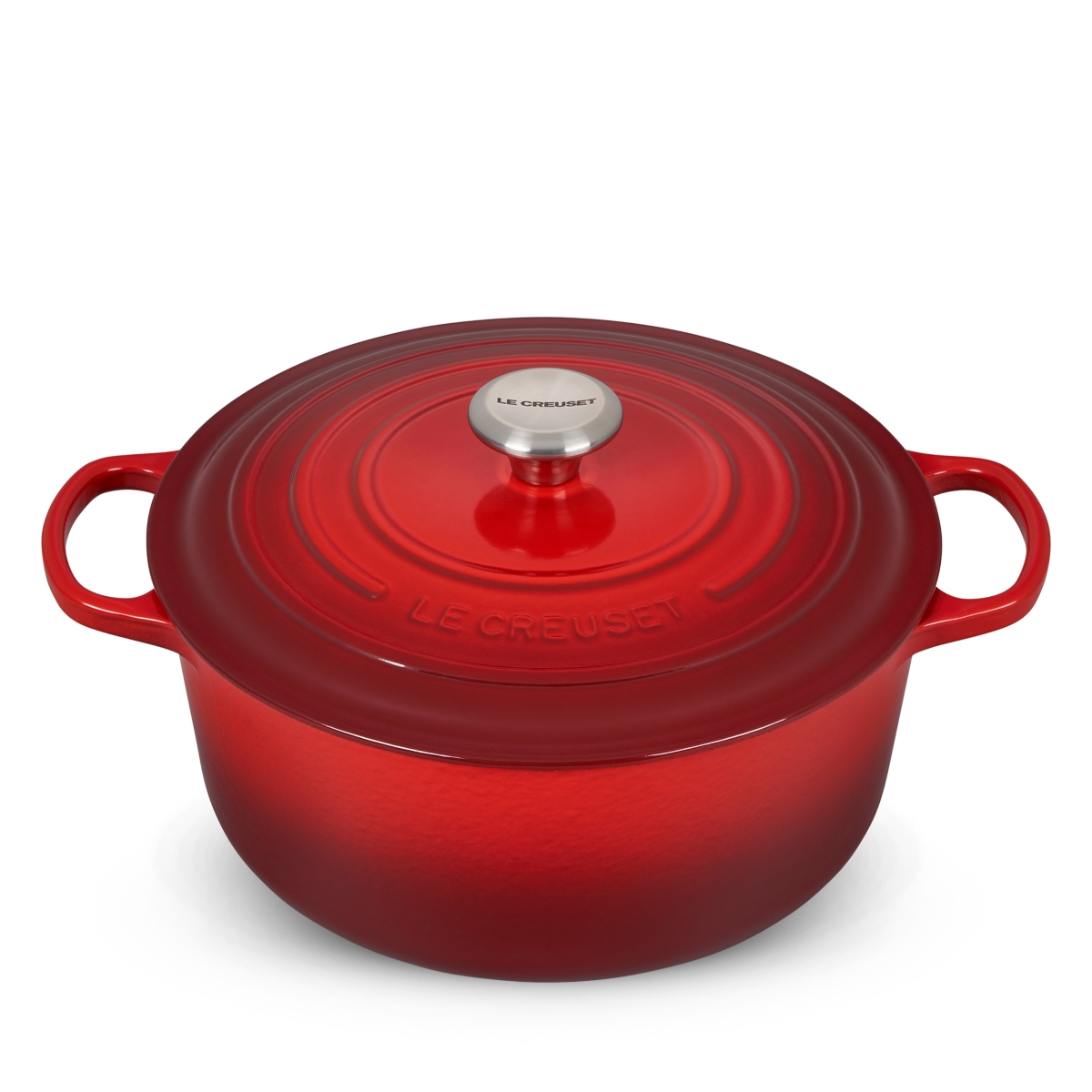 Le Creuset 7.25 Quart Round French Oven - cerise colorway