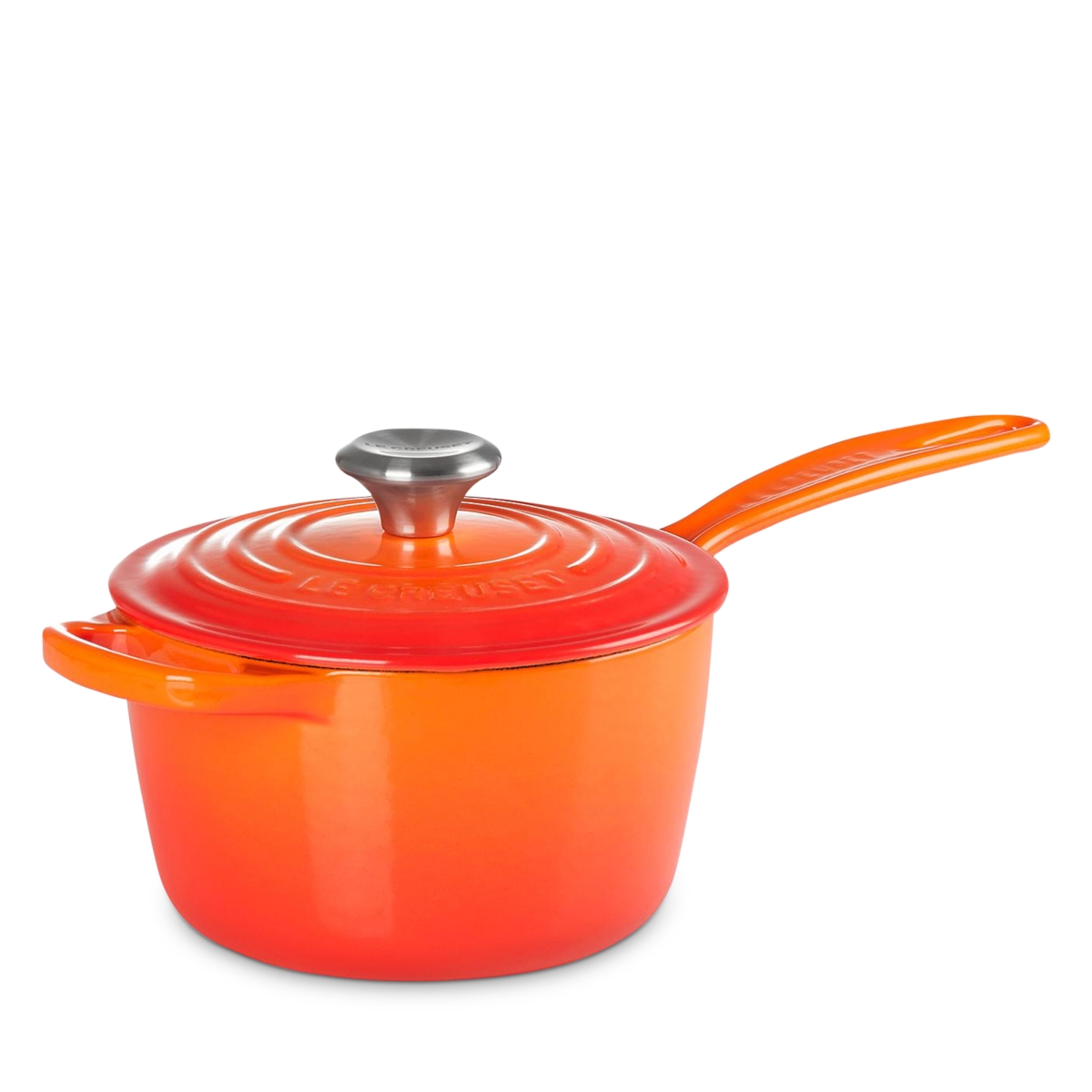 Le Creuset 2.25-Quart Saucepan - Flame/Silver