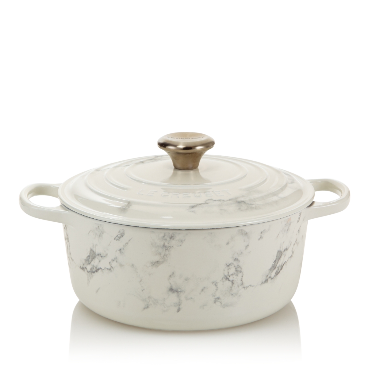 Le Creuset 4.5 Qt. Marble Applique Round Dutch Oven - Exclusive - Marble