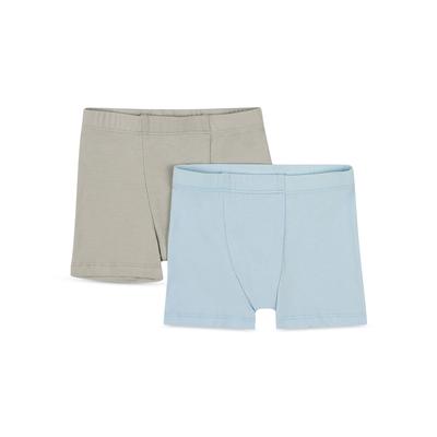Esme Boys' Boxers, 2 Pack - Little Kid, Big Kid - Blue/Gray