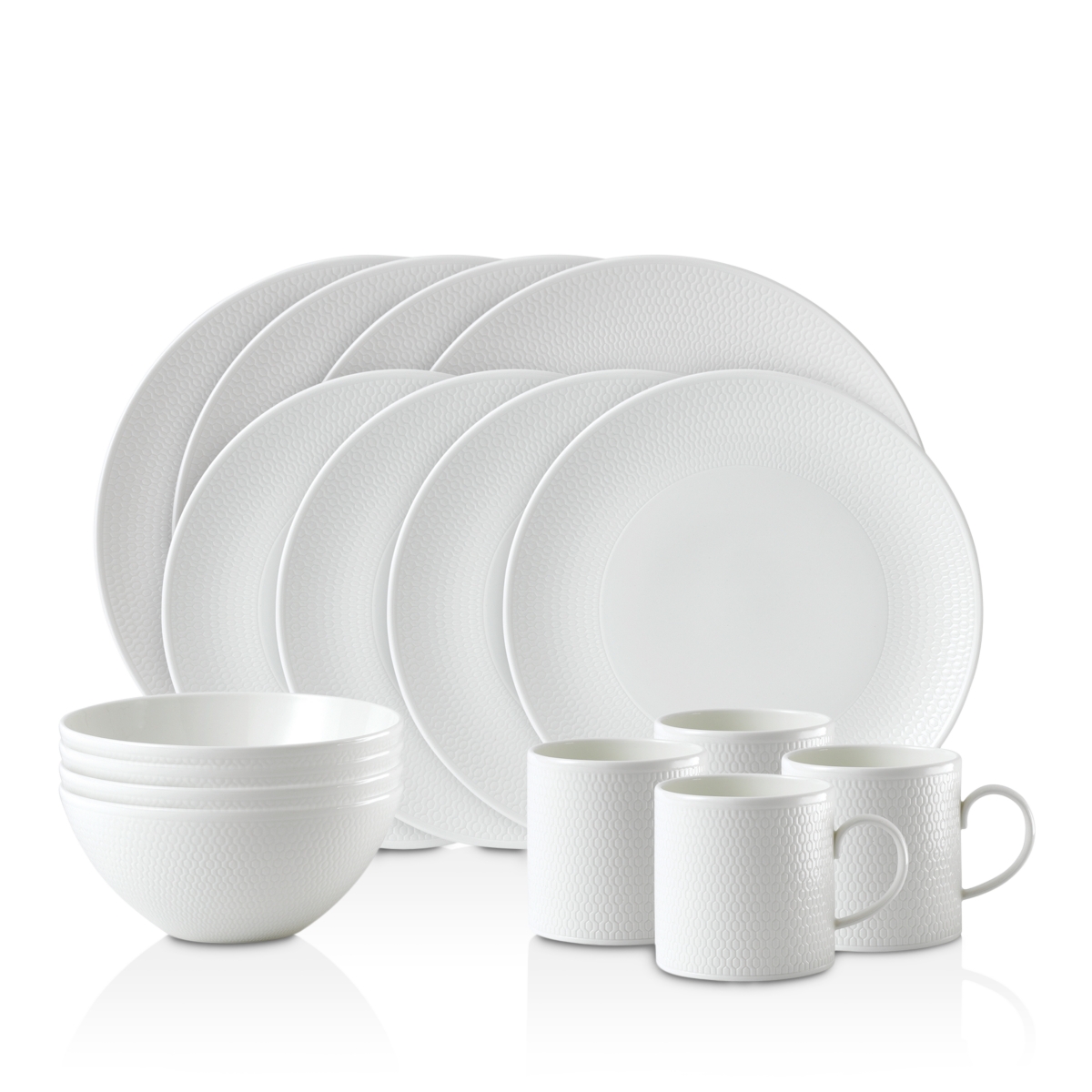 Wedgewood Gio 16-Piece Set Dinnerware Set - White