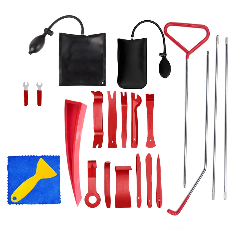 Heiße Autotür Reparatur Handwerkzeuge Keil pumpe Schlosser verdickt Kit Luftkissen Notfall offen entriegeln Langstrecken Grabber Werkzeugs atz Image