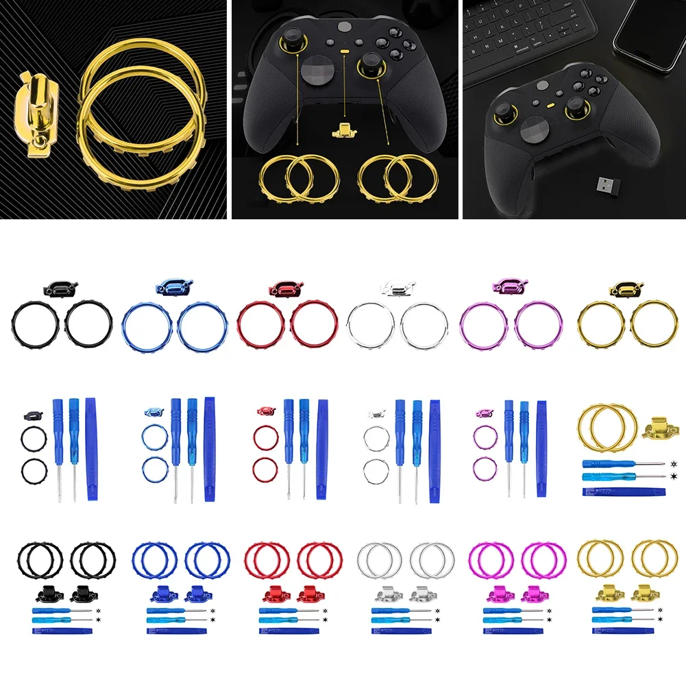 Thumbs tick Akzent ringe Profilsc halter Tasten Ersatzteile mit Schrauben dreher für Xbox One Elite Series 2 Game Controller Image