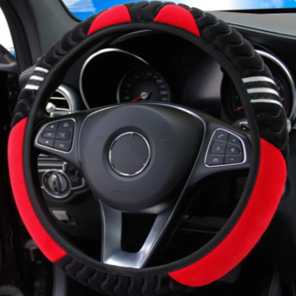 Auto Lenkrad Abdeckung Plüsch Kleines Monster Elastische Warme Anti-slip Rad Abdeckung Auto Styling Auto Zubehör für Frauen
