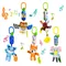 Weiche Tier Hängen Handbells Rasseln Plüsch Infant Baby Entwicklung Griff Sensorischen Spielzeug Mit Beißring Baby Spielzeug Für Neugeborene Geschenke