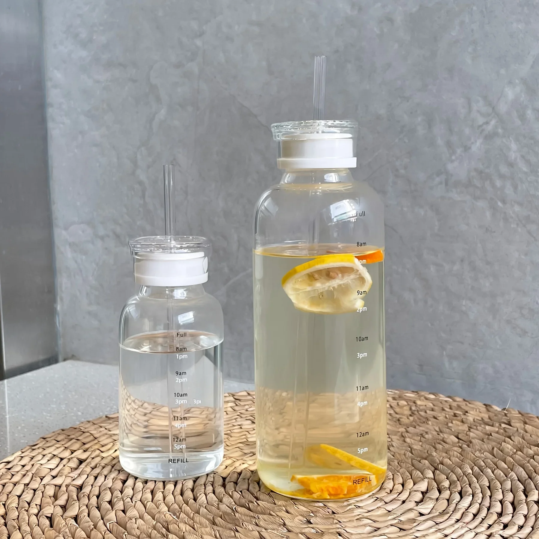 1 Stück-große Glass chale, Glass chale mit Zeitskala, transparente Tee tasse, Wasserschale, Trink geschirr für Restaurants Image