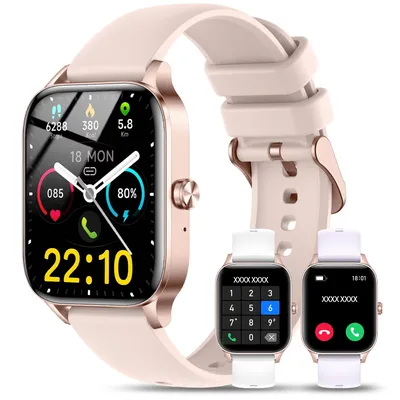 Smart Watch -for Women Stylish Fitness Tracker with Heart Rate Monitor, Message Notifications,