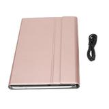 Wireless Removable Keyboard Touchpad Computer Accessories with PU Leather Case for Lenovo M10 FHD Plus 10.3in X606FRose Gold