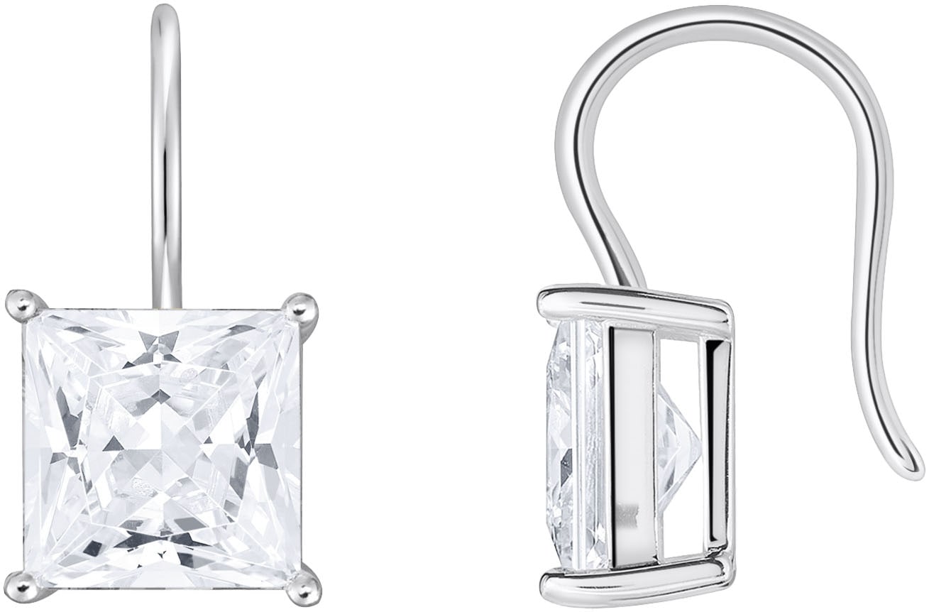 Paar Ohrhaken THOMAS SABO "Schmuck Silber 925 Ohrringe Ohrhänger, H2289-051-14", silber (silberfarben, kristallweiß, kristallweiß), Ohrringe, Damen, Silber 925 (Sterlingsilber), mit Zirkonia (synth.) Image