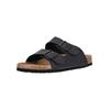 Sandale CRUZ "Shawnee", Herren, Gr. 43, schwarz, Leder, casual, Schuhe, mit ergonomischem Fußbett