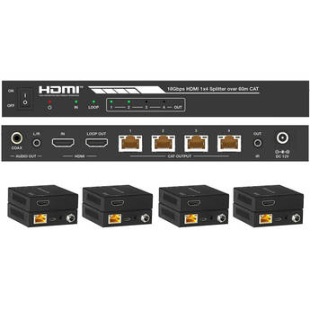 DVDO 4K 1 x 4 HDMI Splitter with Category Outputs DVDO-SPLITTER-14-CAT