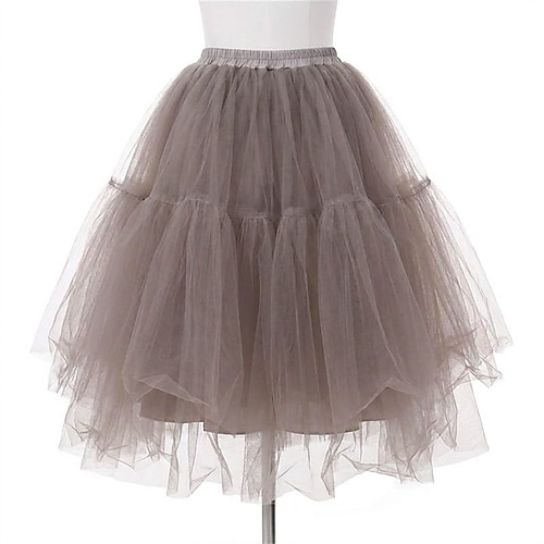 Reifrock Krinoline Tutu Unterrock 1950er Retro Vintage Prinzessin Erwachsene Damen Abschlussball Party-Abendmode Cocktailparty Verkleiden Image