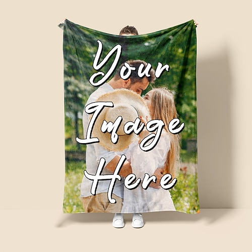 Individuelle Decke mit 4 Fotos Personalisierte Geschenke Individuelle Bilddecke Ich liebe dich Geschenke Geburtstagsgeschenk für Frau Mann Freundin Freund Image