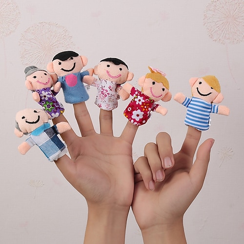 Fingerpuppenset Das Original Storytime Lernhilfsmittel 10er Pack/6er Pack Puppen für Lehrer Eltern Schüler Kinder - Geschichtenerzählung Leserequisit Weihnachtsgeschenk Image