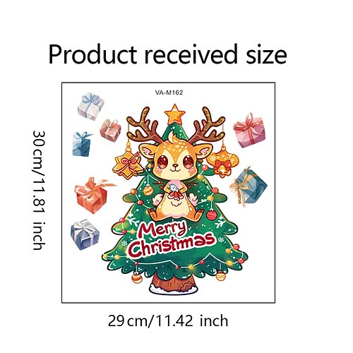 1 Stück Halloween Dekorationen / Feiertage Weihnachtsschmuck / Weihnachtsaufkleber, Urlaubsdekoration Party Garten Hochzeitsdekoration 1051 cm Image