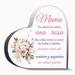 Regalos Para Mama Regalo Dia De La Madre D A De La Madre Regalos Mom Gifts From Daughter Thank You G Thank You Gifts For Women Men Decoration Heart Shape Acrylic Sign Gift 3.9X3.9In